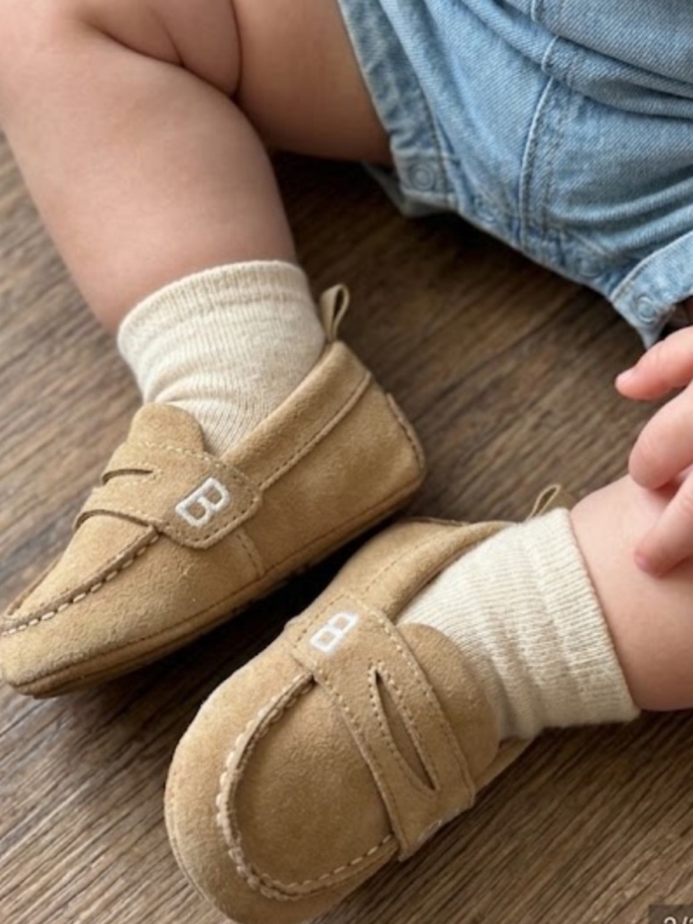 GAP Baby Tan Suede Moccasins - 12-18M